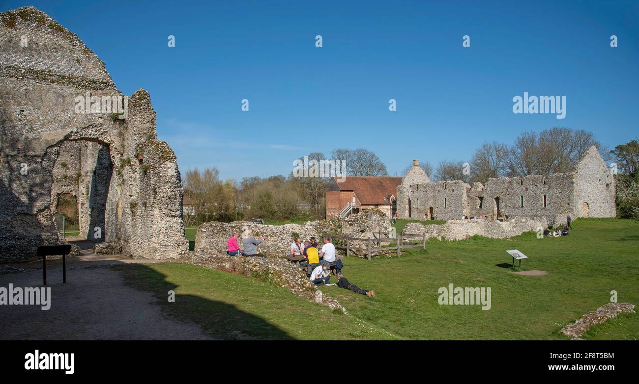Waltham, Winchester, Hampshire, England, UK. 2021. The mainly ruin of Waltham