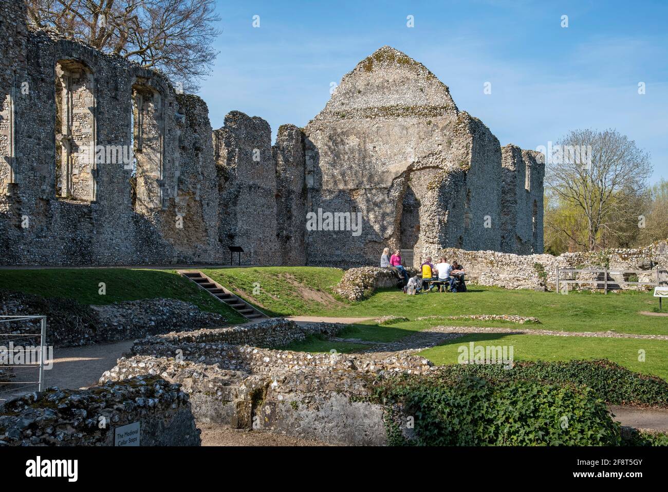 Waltham, Winchester, Hampshire, England, UK. 2021. The mainly ruin of Waltham