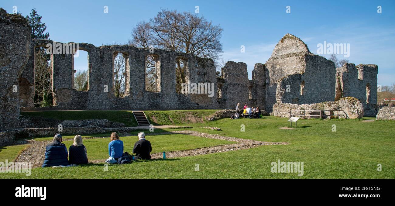 Waltham, Winchester, Hampshire, England, UK. 2021. The mainly ruin of Waltham
