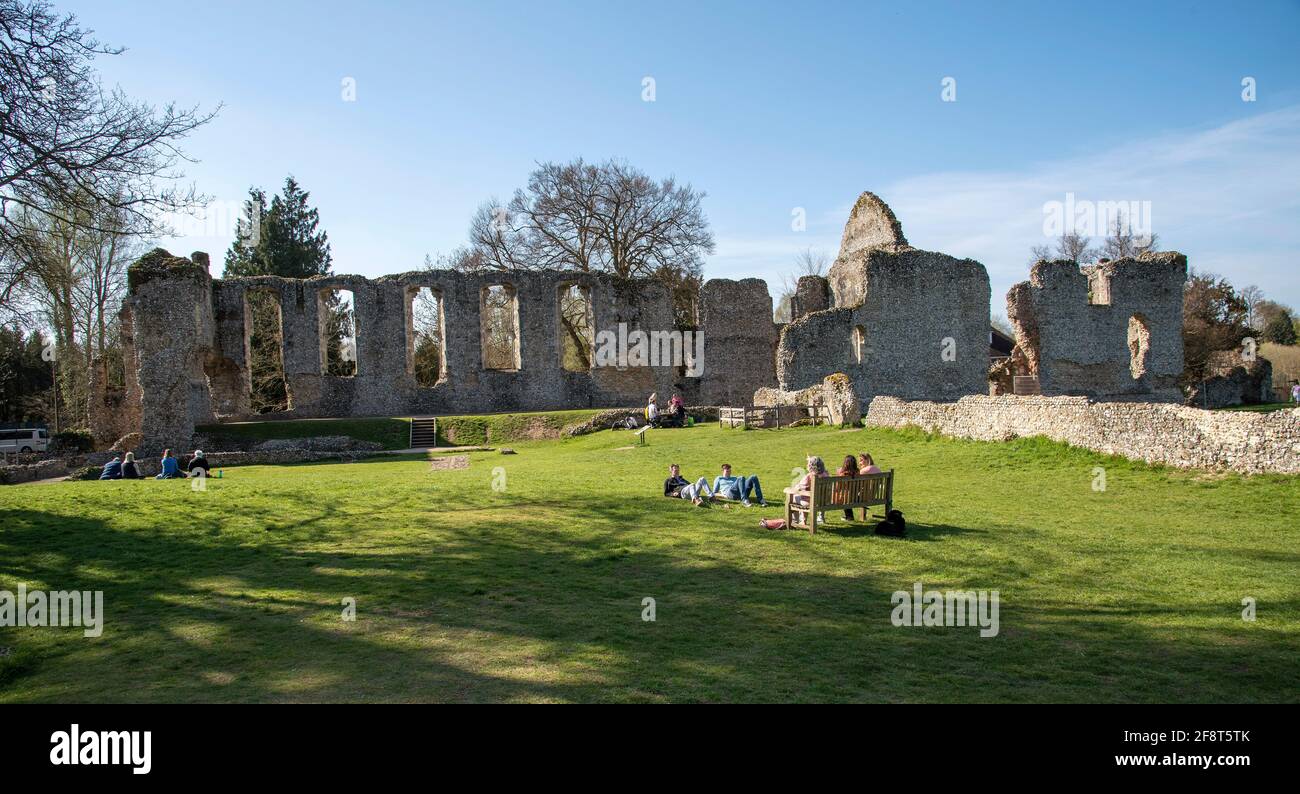 Waltham, Winchester, Hampshire, England, UK. 2021. The mainly ruin of Waltham