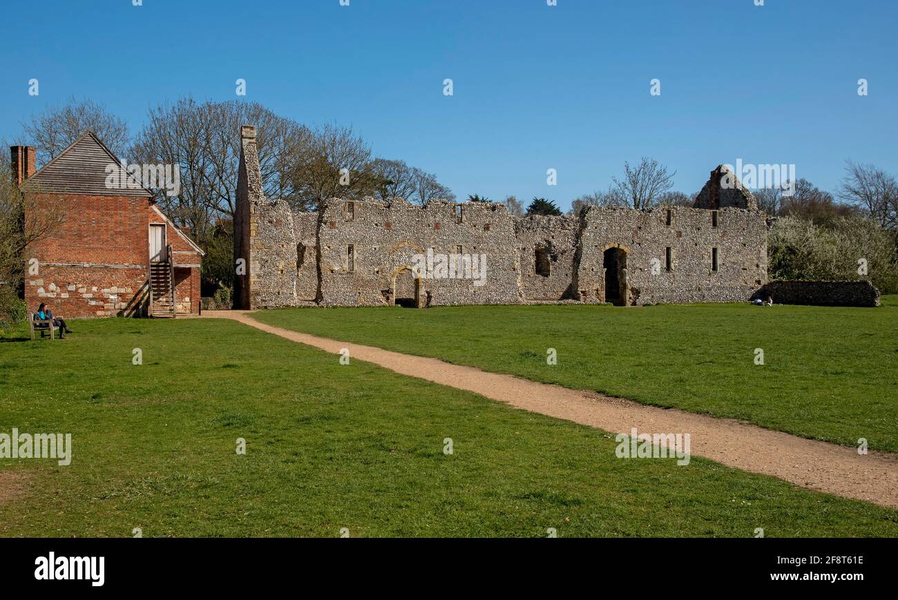 Waltham, Winchester, Hampshire, England, UK. 2021. The mainly ruin of Waltham