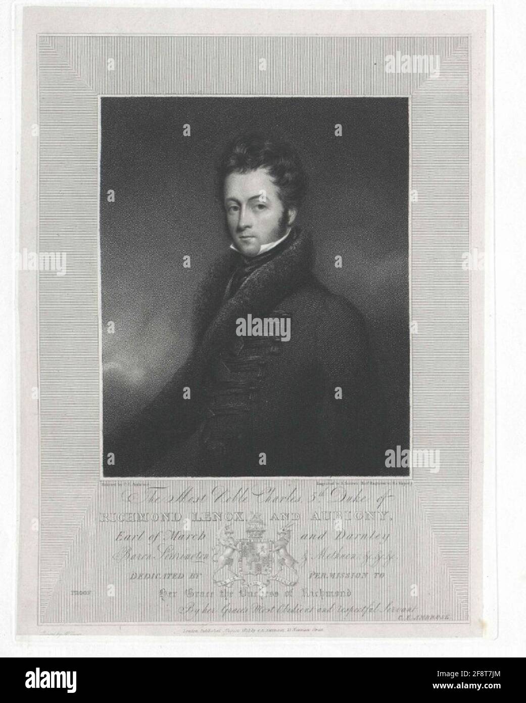 Richmond, Charles GordonLennox Duke of Stock Photo Alamy