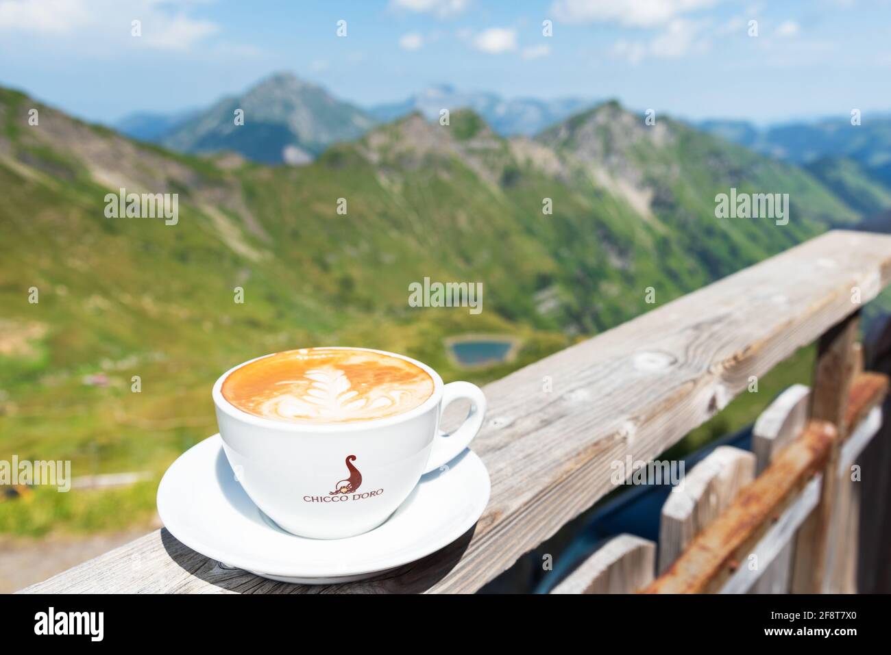 Morning coffee cup alpine mountain hi-res stock photography and images -  Alamy