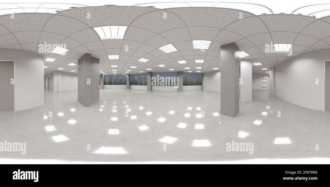 interior visualization, spherical panorama, 3D illustration Stock Photo ...