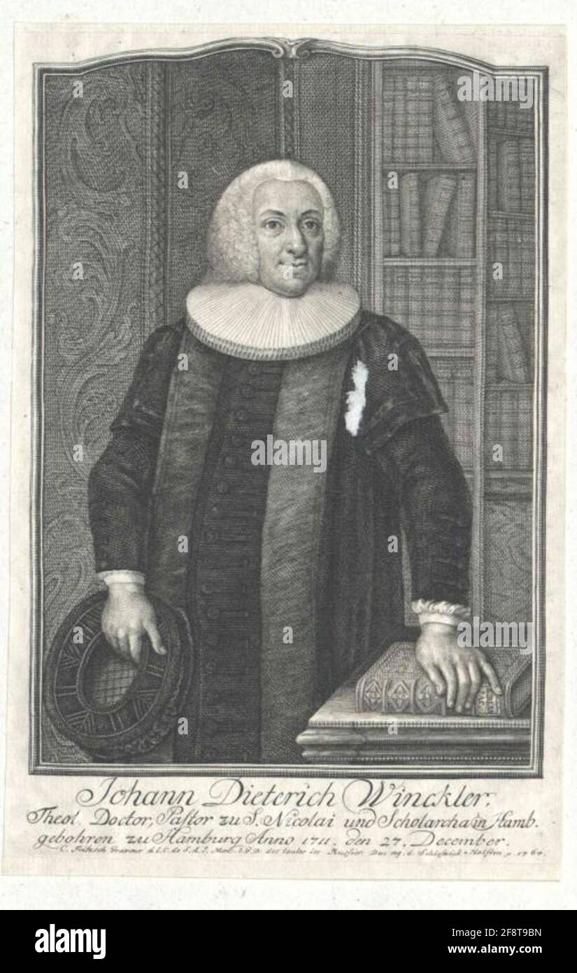 Winckler, Johann Dietrich Stock Photo Alamy
