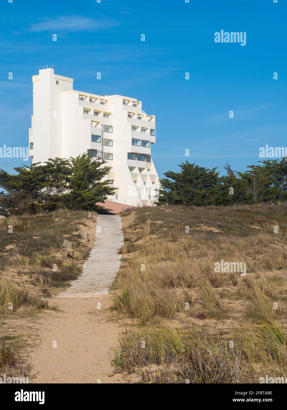 Ultra modern holiday apartments Stock Photo