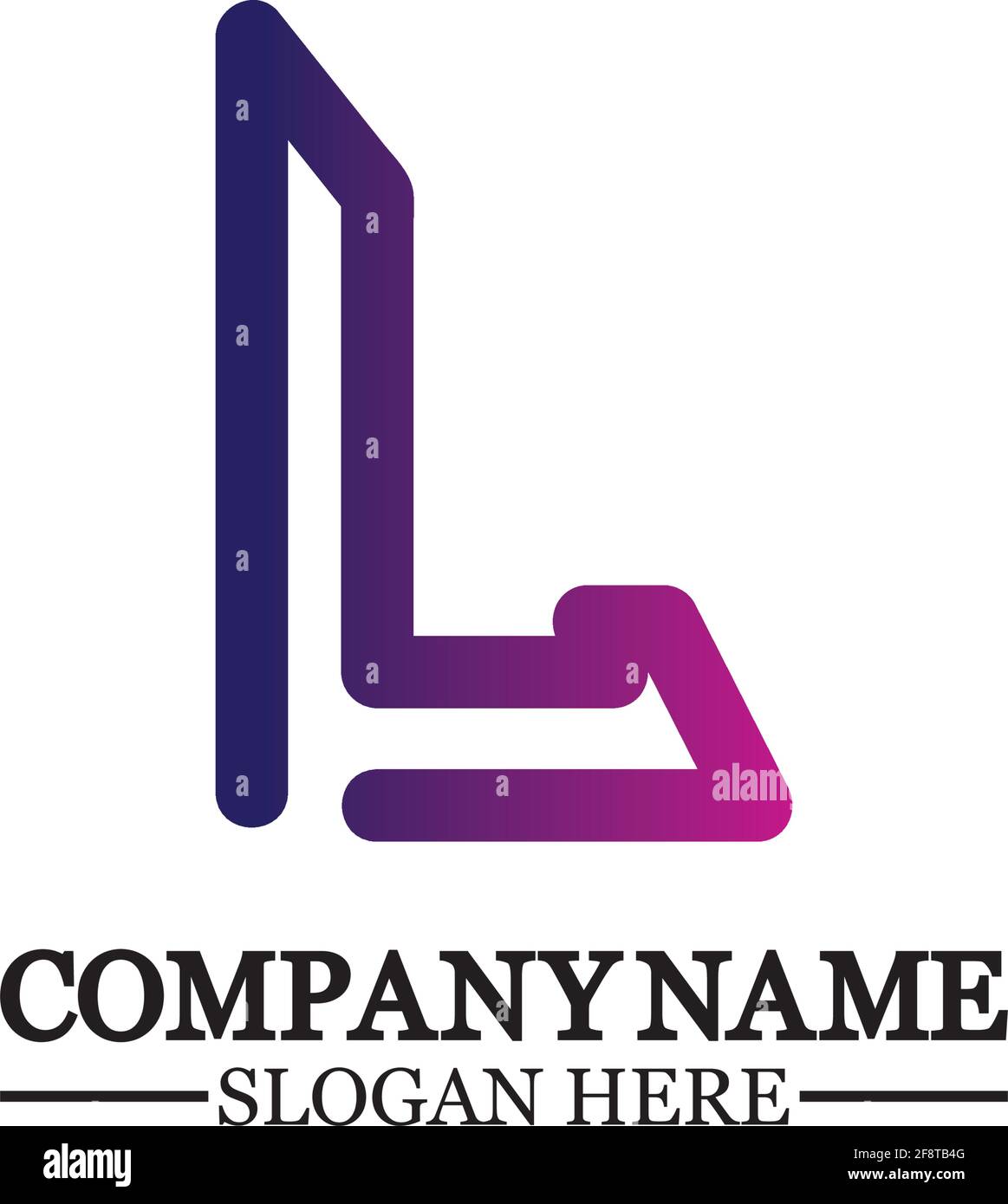 Letter L logo icon design template elements Stock Vector Image & Art ...