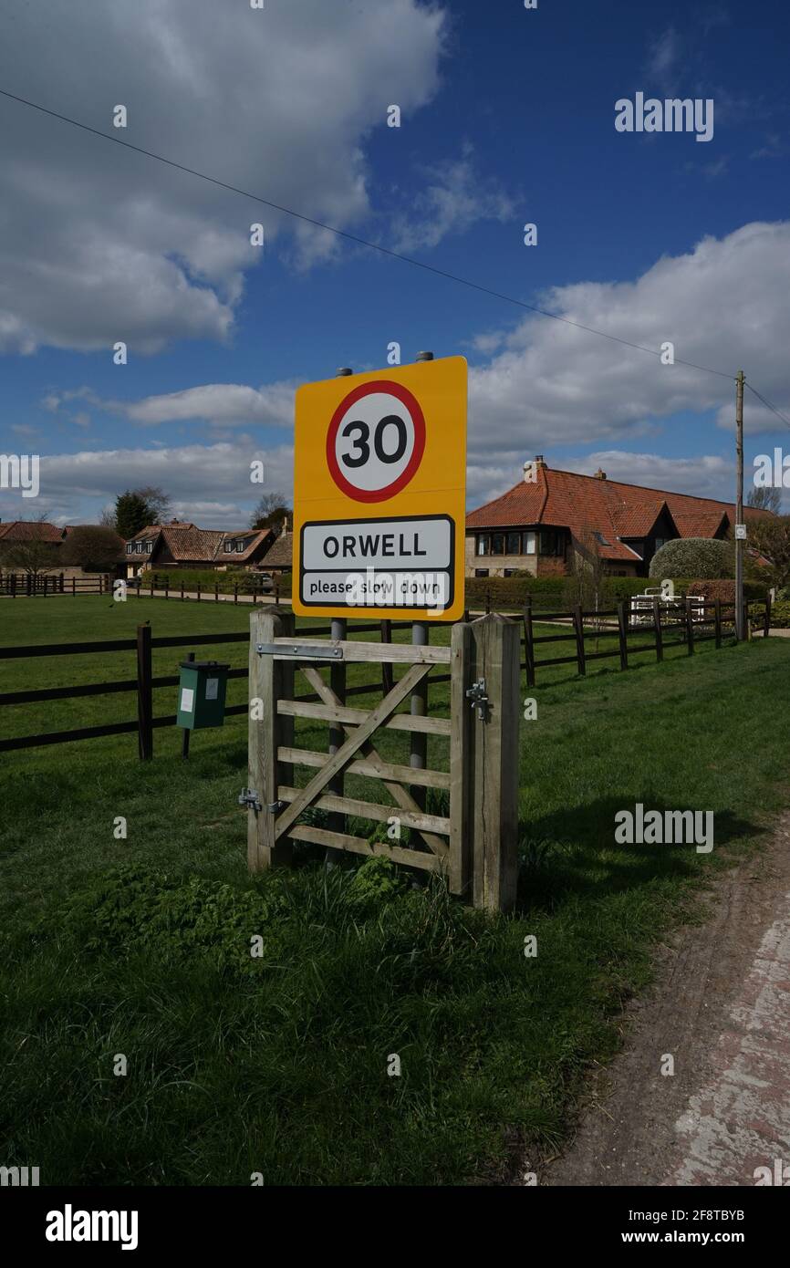 Orwell village in south Cambridgeshire Stock Photo Alamy