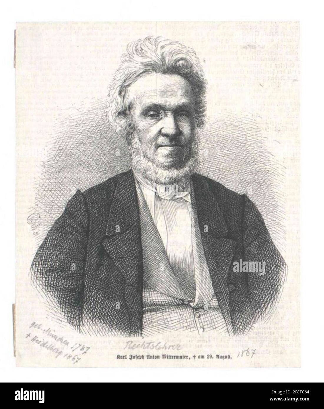 Mittermaier, Karl Josef Anton. Stock Photo