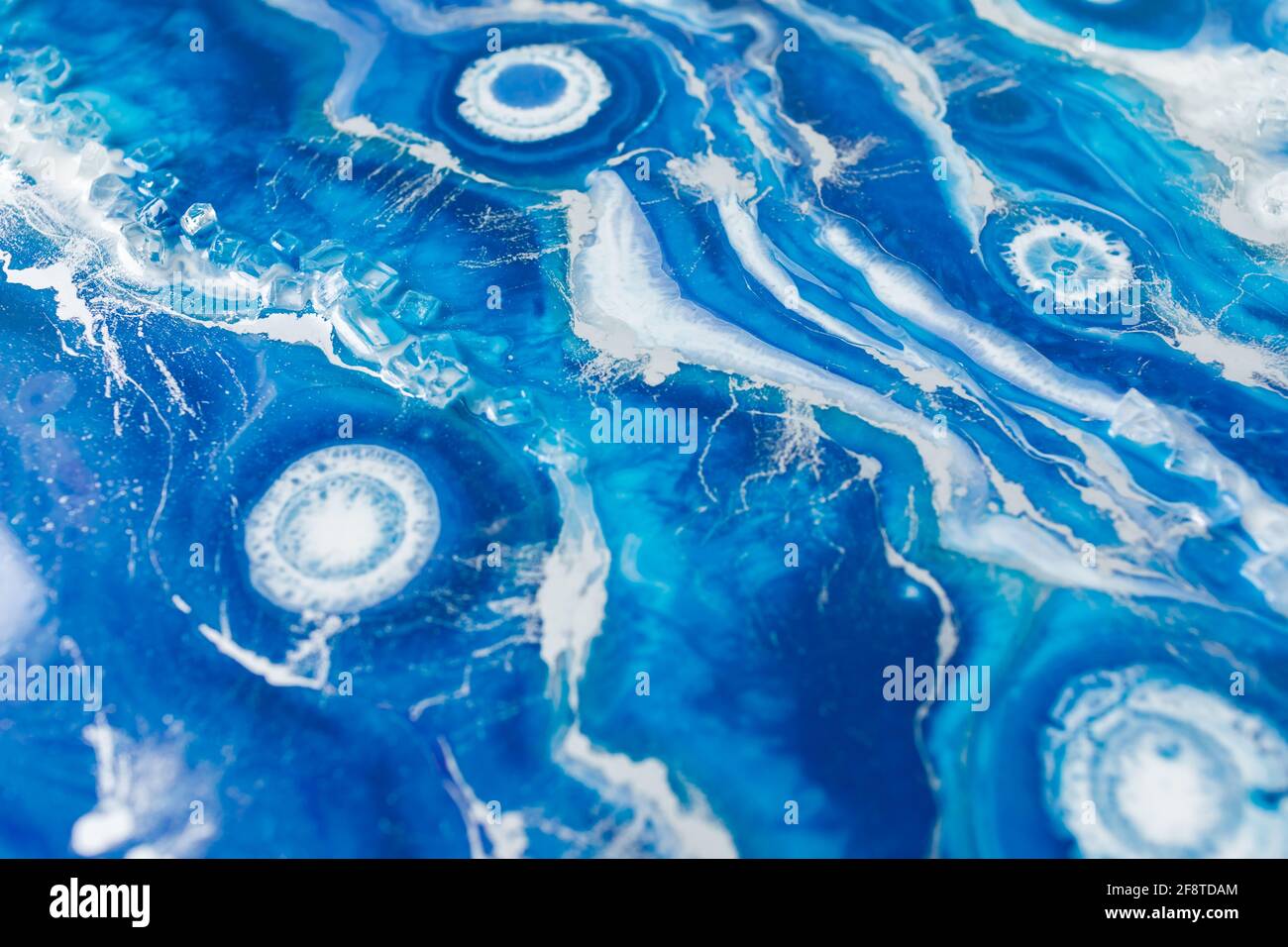 Epoxy resin art. Abstract composition for your design. Resin art with