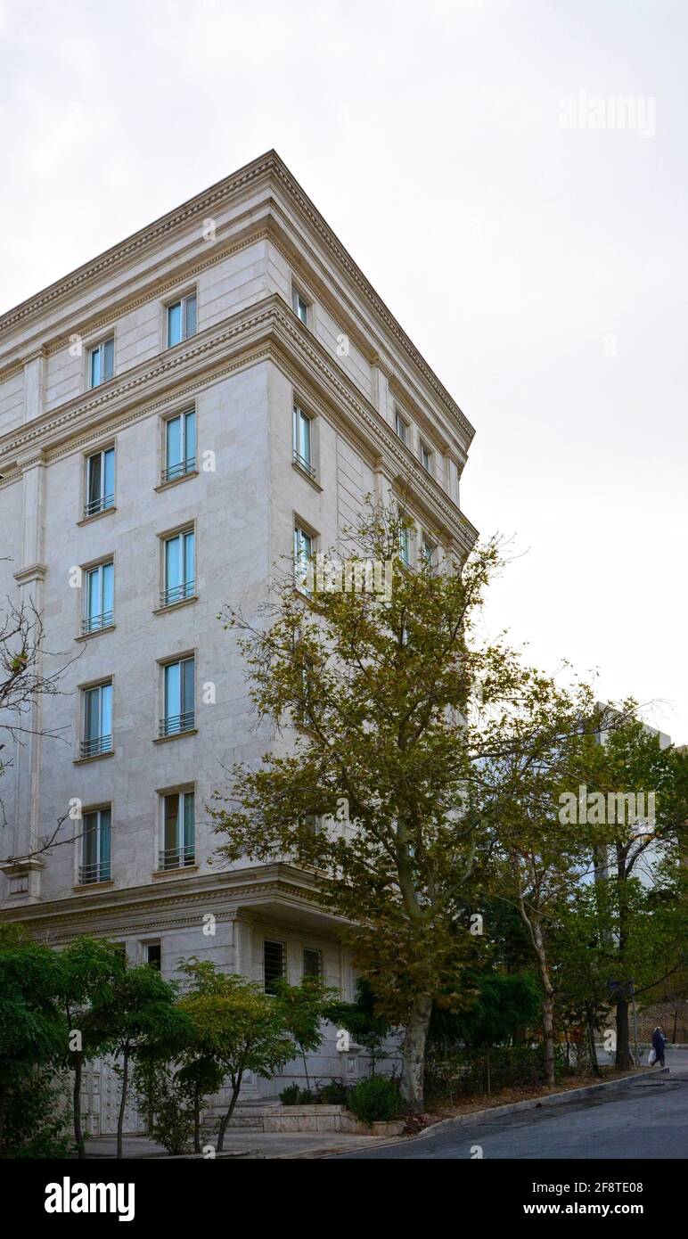 Tehran, Iran. Contemporary apartment buildings in north Tehran Stock Photo