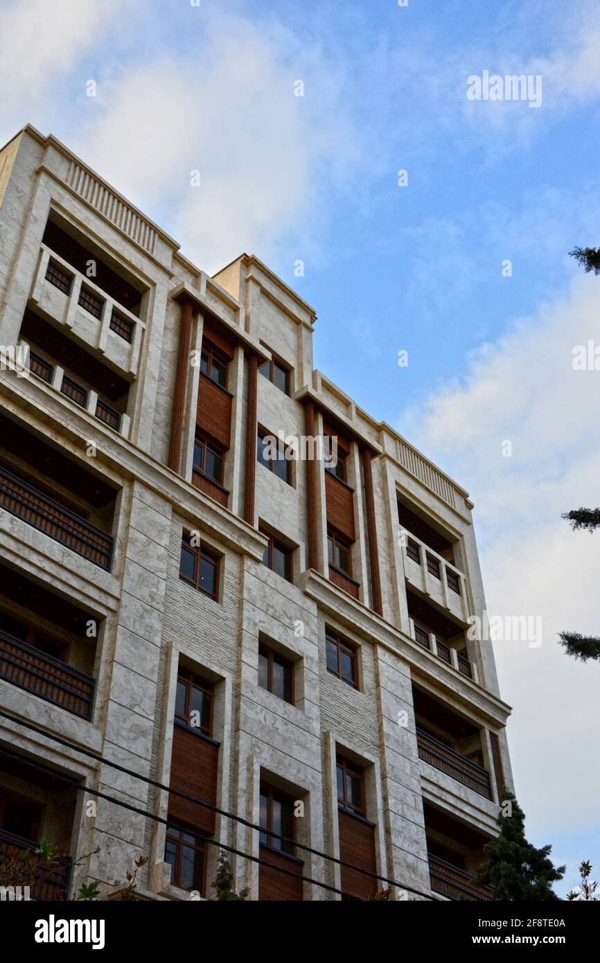 Tehran, Iran. Contemporary apartment buildings in north Tehran Stock