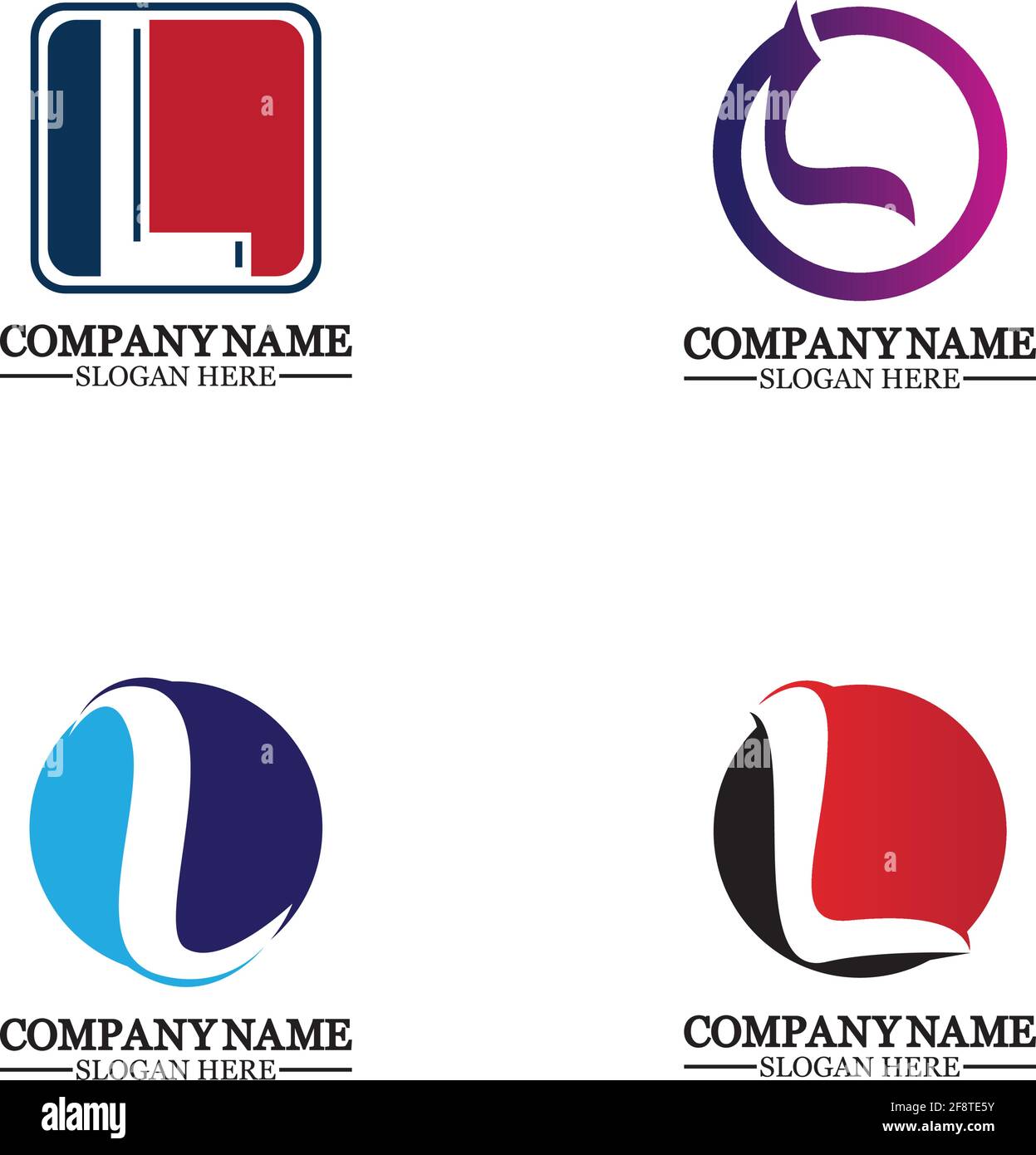 Letter L logo icon design template elements Stock Vector Image & Art ...