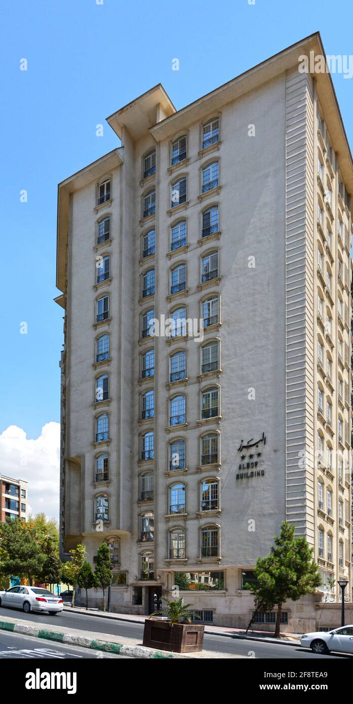 Tehran, Iran. Contemporary apartment buildings in north Tehran Stock