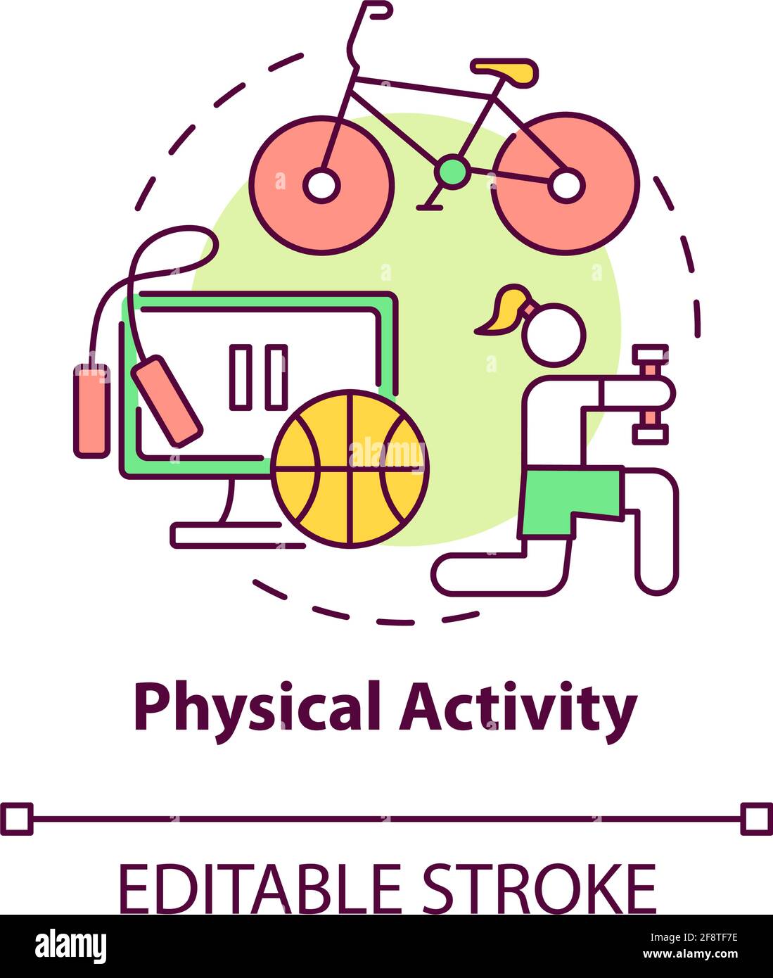 Physical activity concept icon Stock Vector Image & Art Alamy