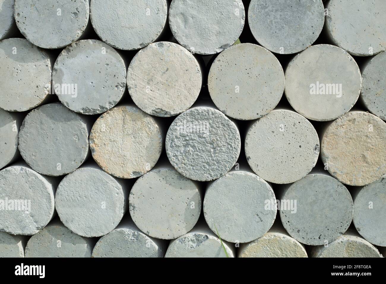 Concrete cylindrical samples for concrete mixes testing Stock Photo Alamy