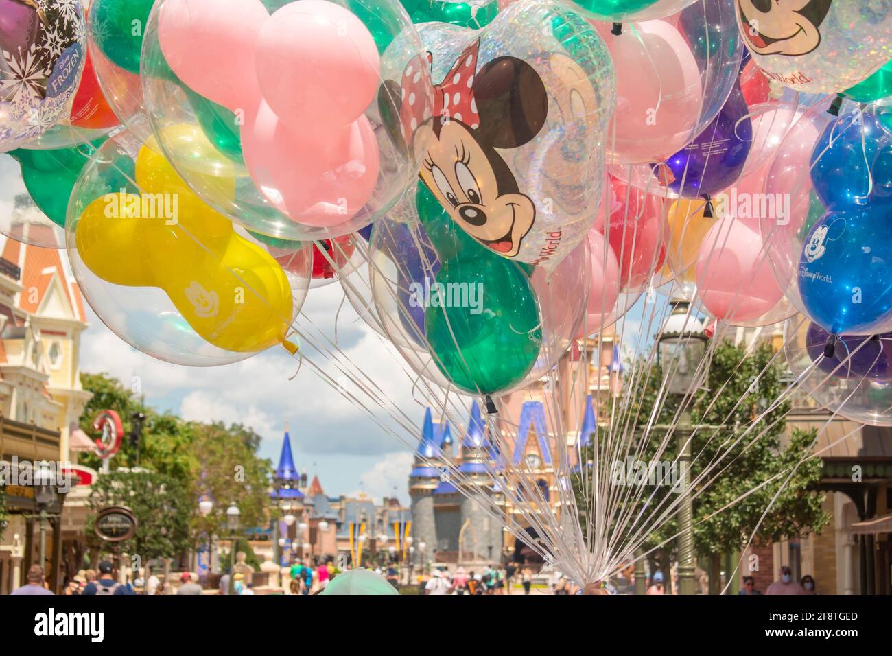 Disney balloons magic kingdom walt hi-res stock photography and