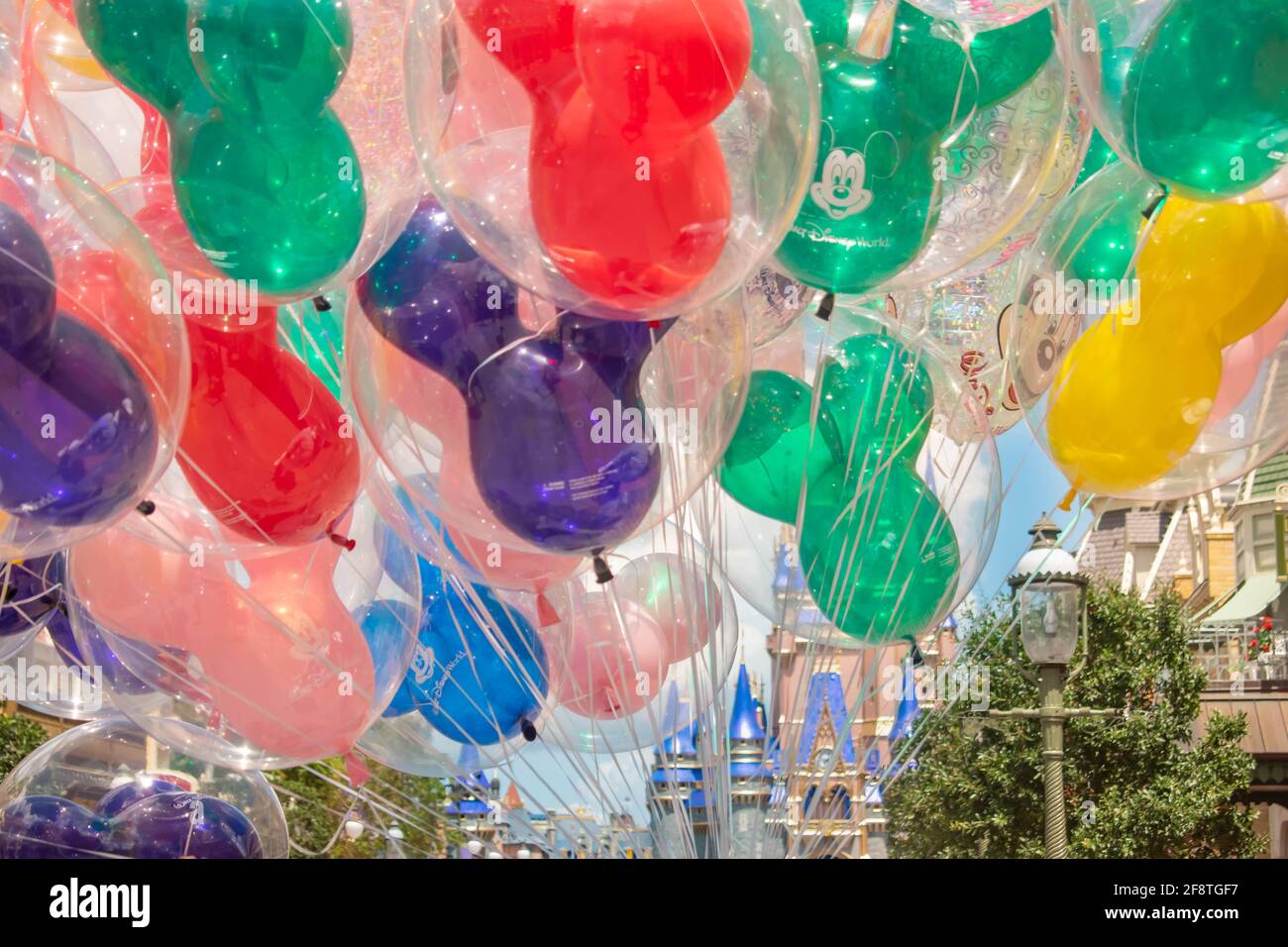 Disney balloons magic kingdom walt hi-res stock photography and
