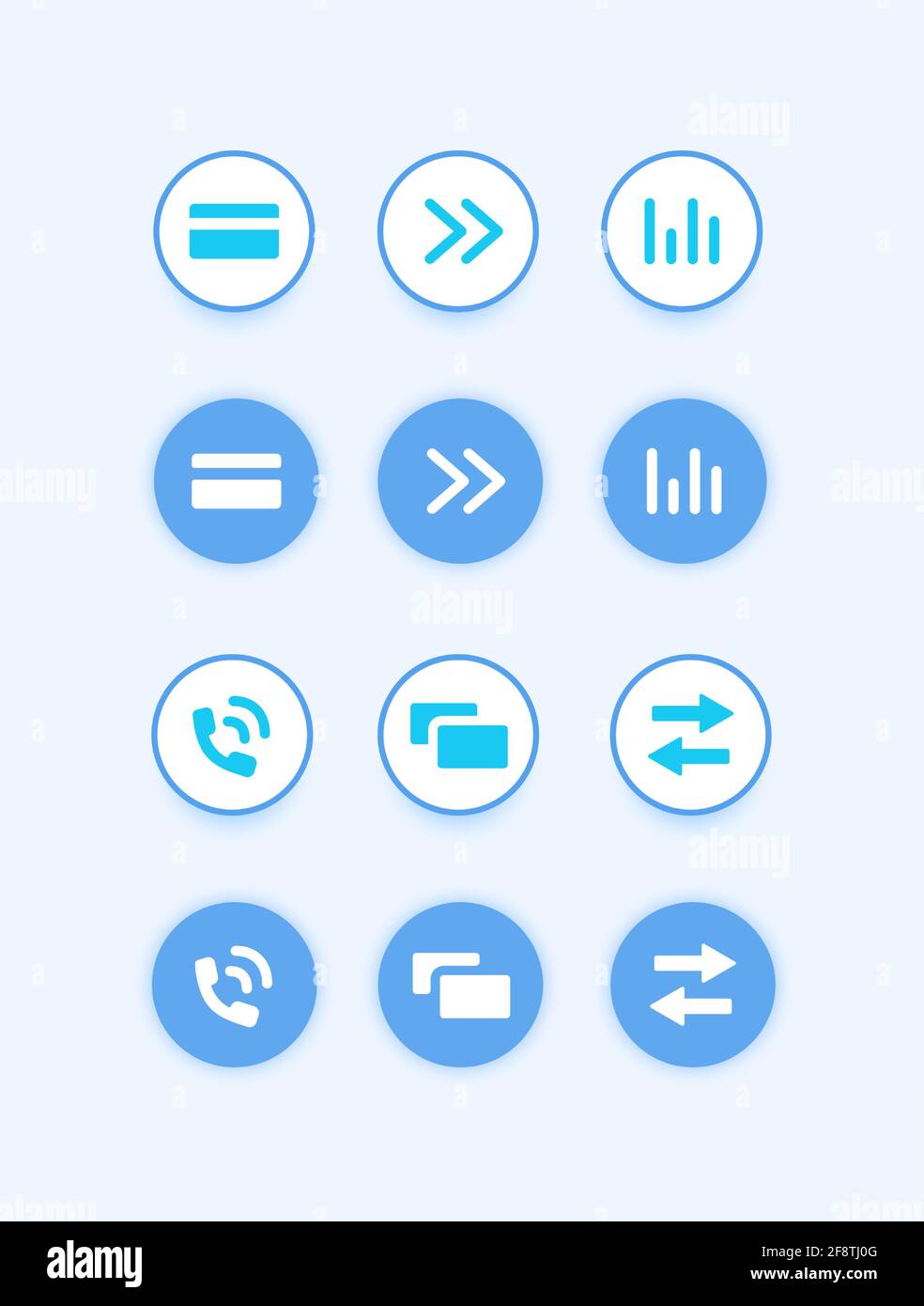 Online banking UI elements kit Stock Vector Image & Art - Alamy