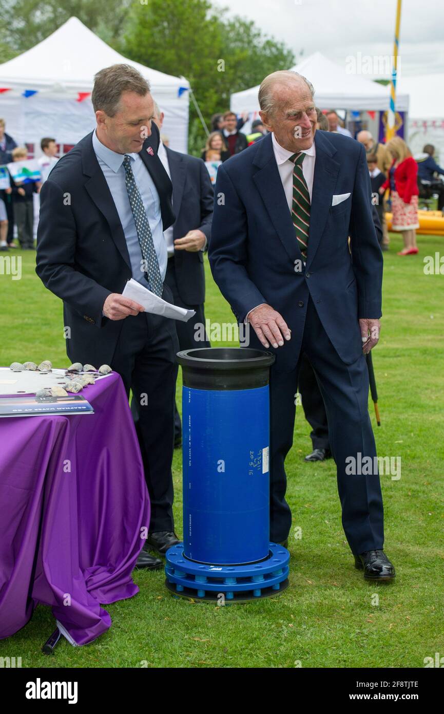 Picture shows the Duke of Edinburgh at Grafham Water reservoir in