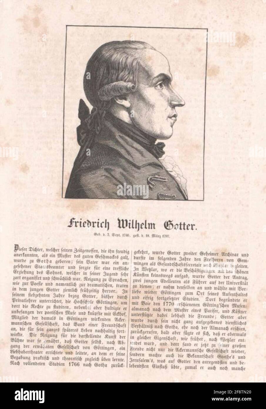 Gotter, Friedrich Wilhelm Stock Photo Alamy