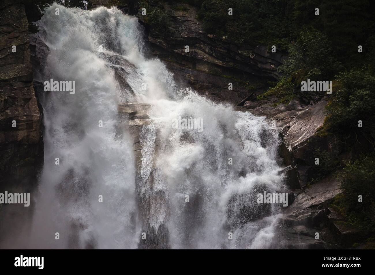 The Krimml Waterfalls (Krimmler Wasserfälle). Austrian Alps. Europe. Stock Photo