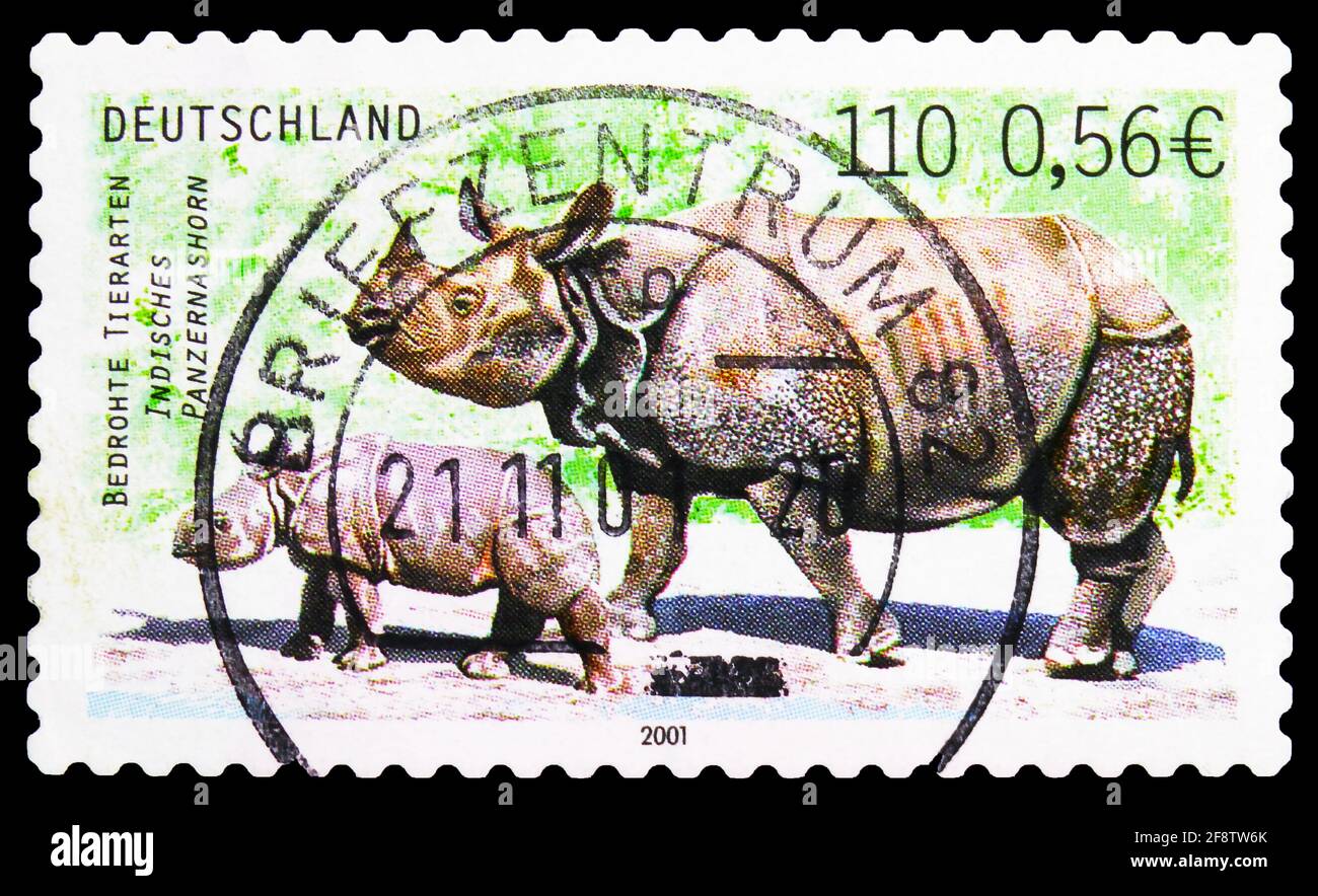 MOSCOW, RUSSIA - NOVEMBER 4, 2019: Postage stamp printed in Germany shows Indian Rhinocerus (Rhinoceros unicornis), Endangered Animals serie, circa 20 Stock Photo - Alamy MOSCOW, RUSSIA - NOVEMBER 4, 2019: Postage stamp printed in Germany shows Indian Rhinocerus (Rhinoceros unicornis), Endangered Animals serie, circa 20 Stock Photo - Alamy