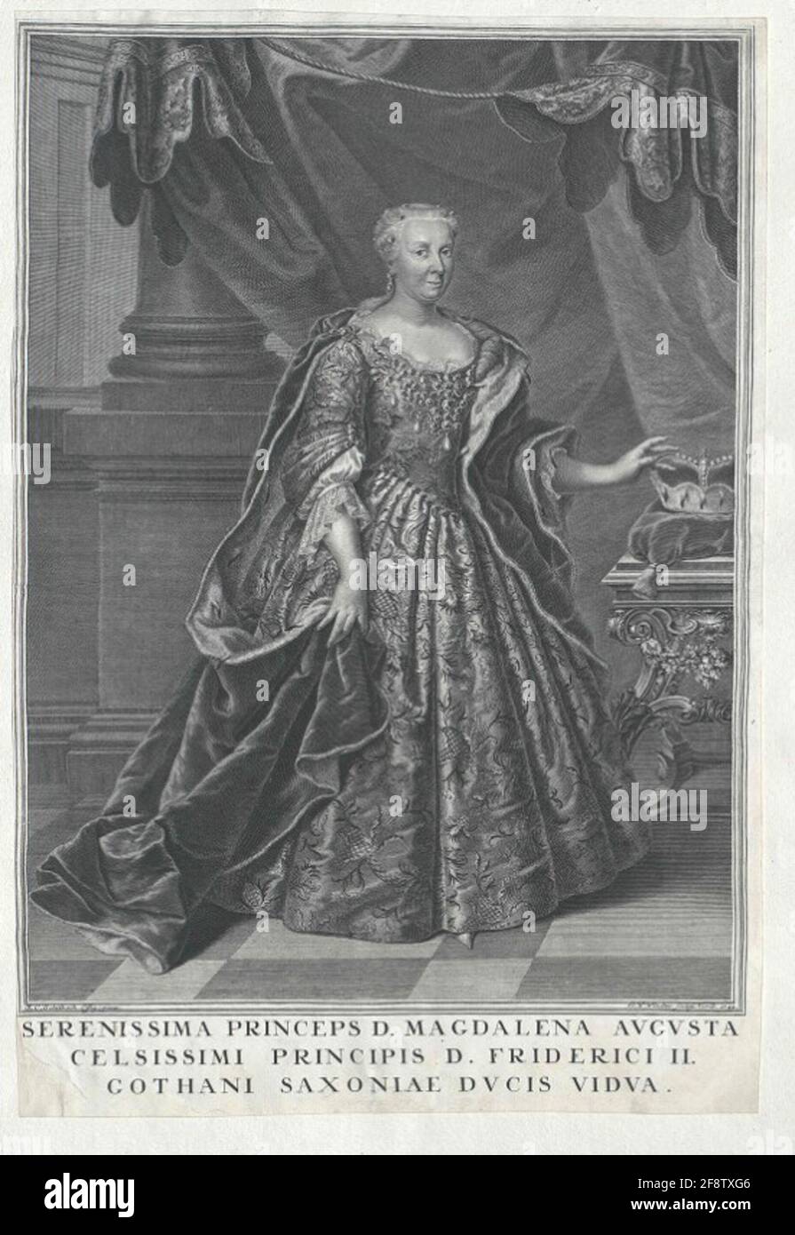 AnhaltZerbst, Magdalena Auguste Princess Stock Photo Alamy