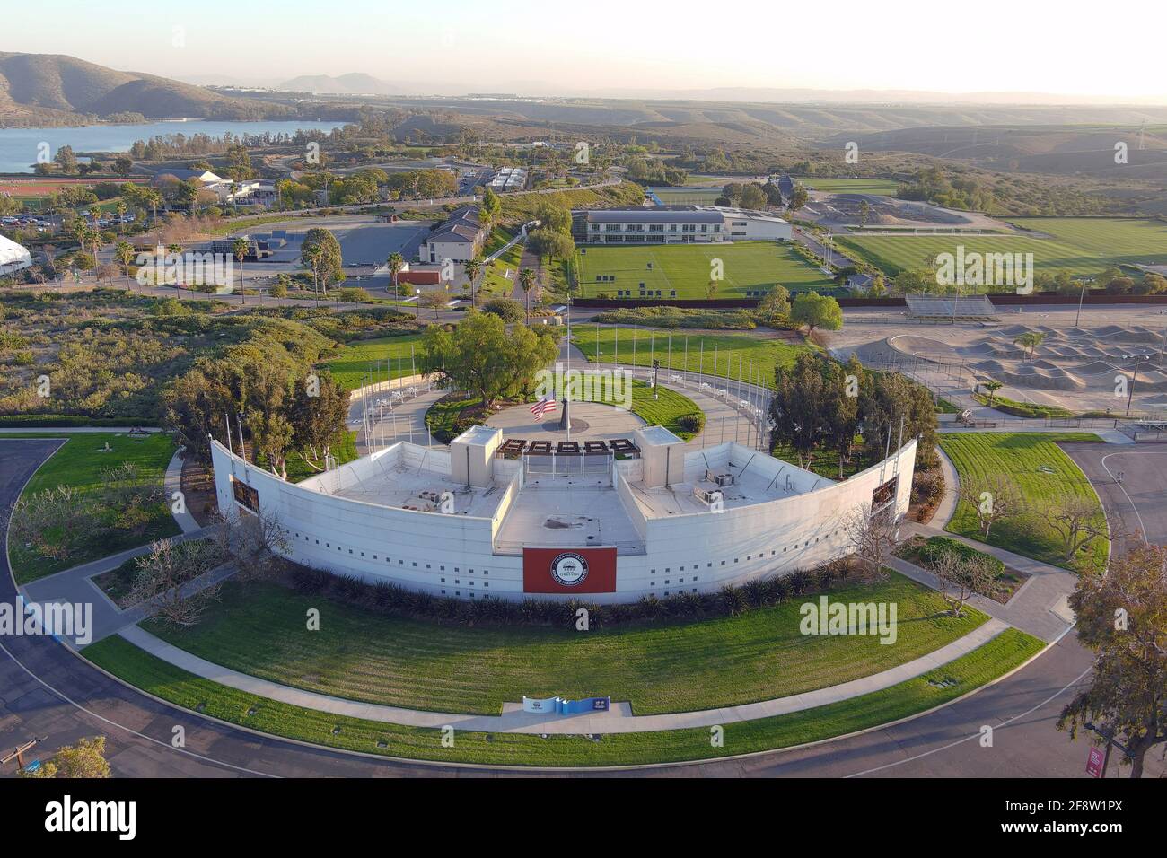 An aerial view of the Chula Vista Elite Training Center, Thursday, Feb