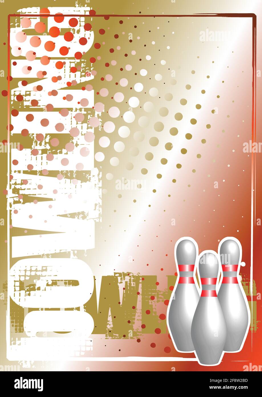 bowling poster background Stock Vector Image & Art - Alamy