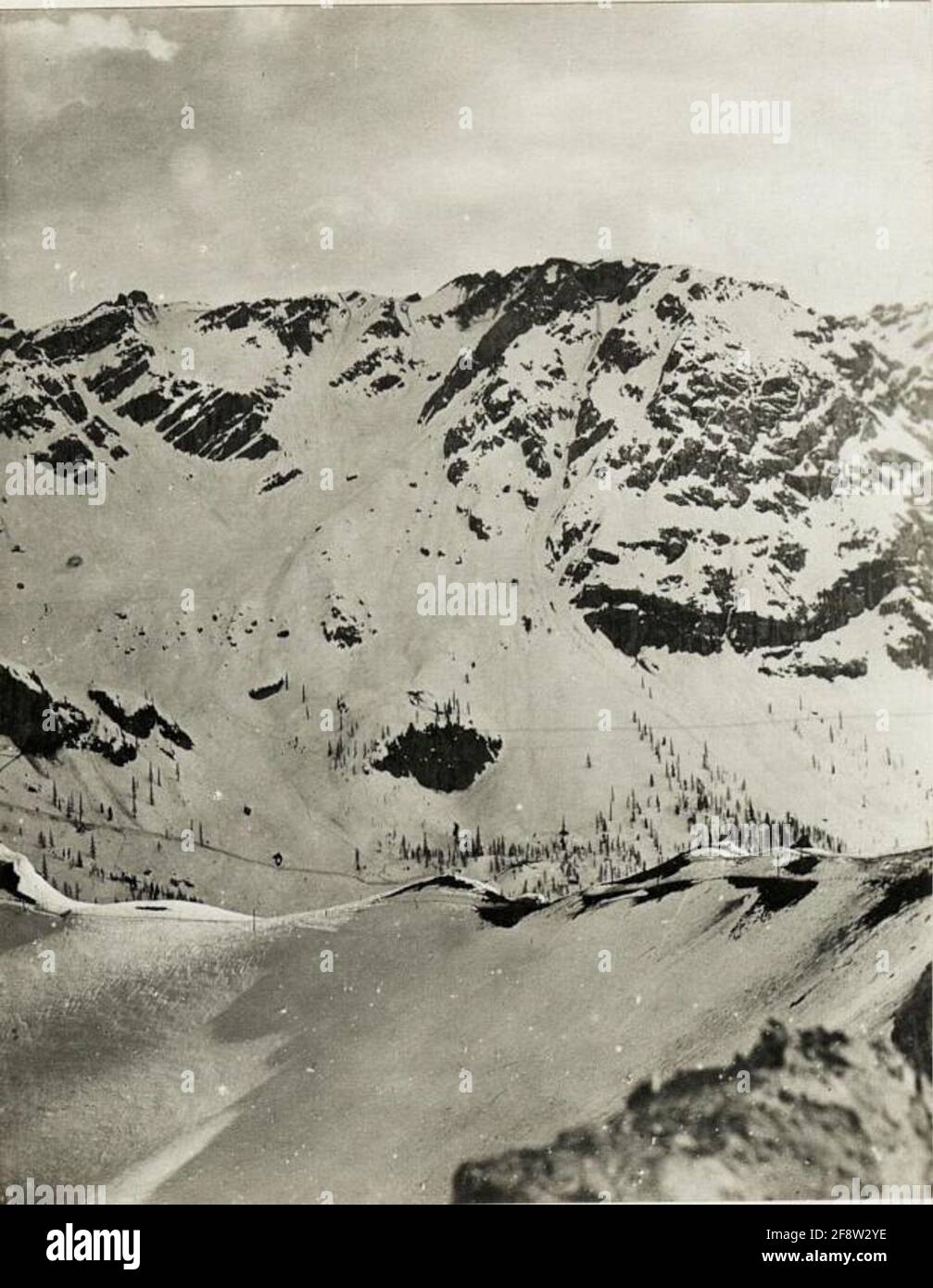 Panoramic view Viewpoint Varos: Contrins, Own Cadin Tips Col Ombert. (3-TES Part image to wk1 alb14 04006). Stock Photo