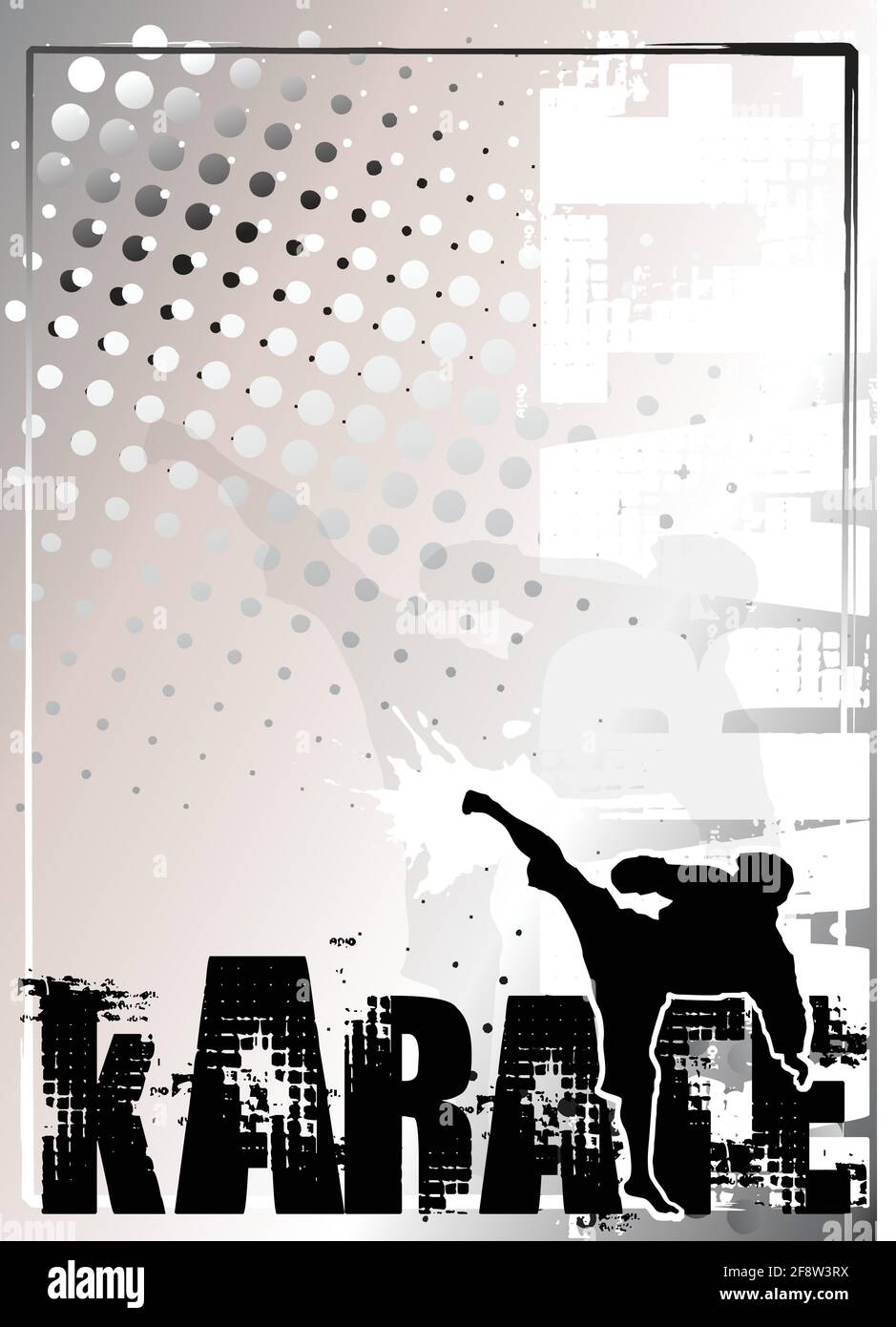 karate poster background Stock Vector Image & Art - Alamy
