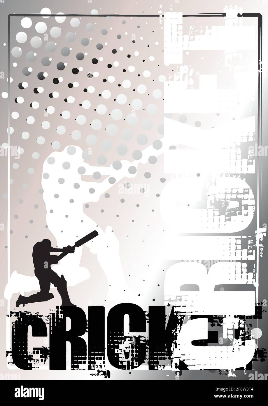 cricket poster background Stock Vector Image & Art - Alamy