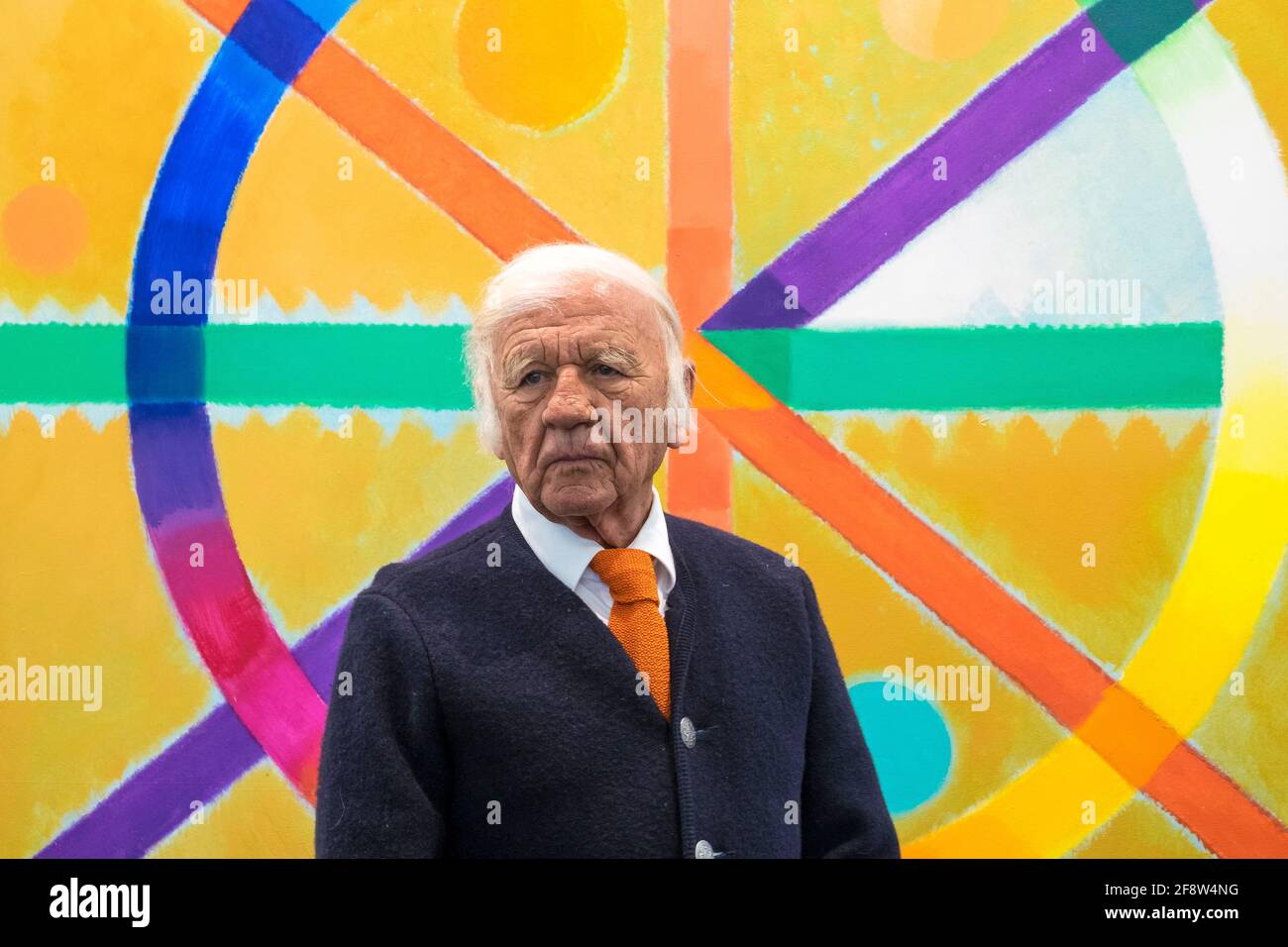 DEU, Deutschland, Duisburg, 21.10.2015: Der deutsche Bildhauer, Maler und Philosoph Heinz Mack (Jahrgang 1931), Mitbegruender der Kuenstlerbewegung ZE Stock Photo