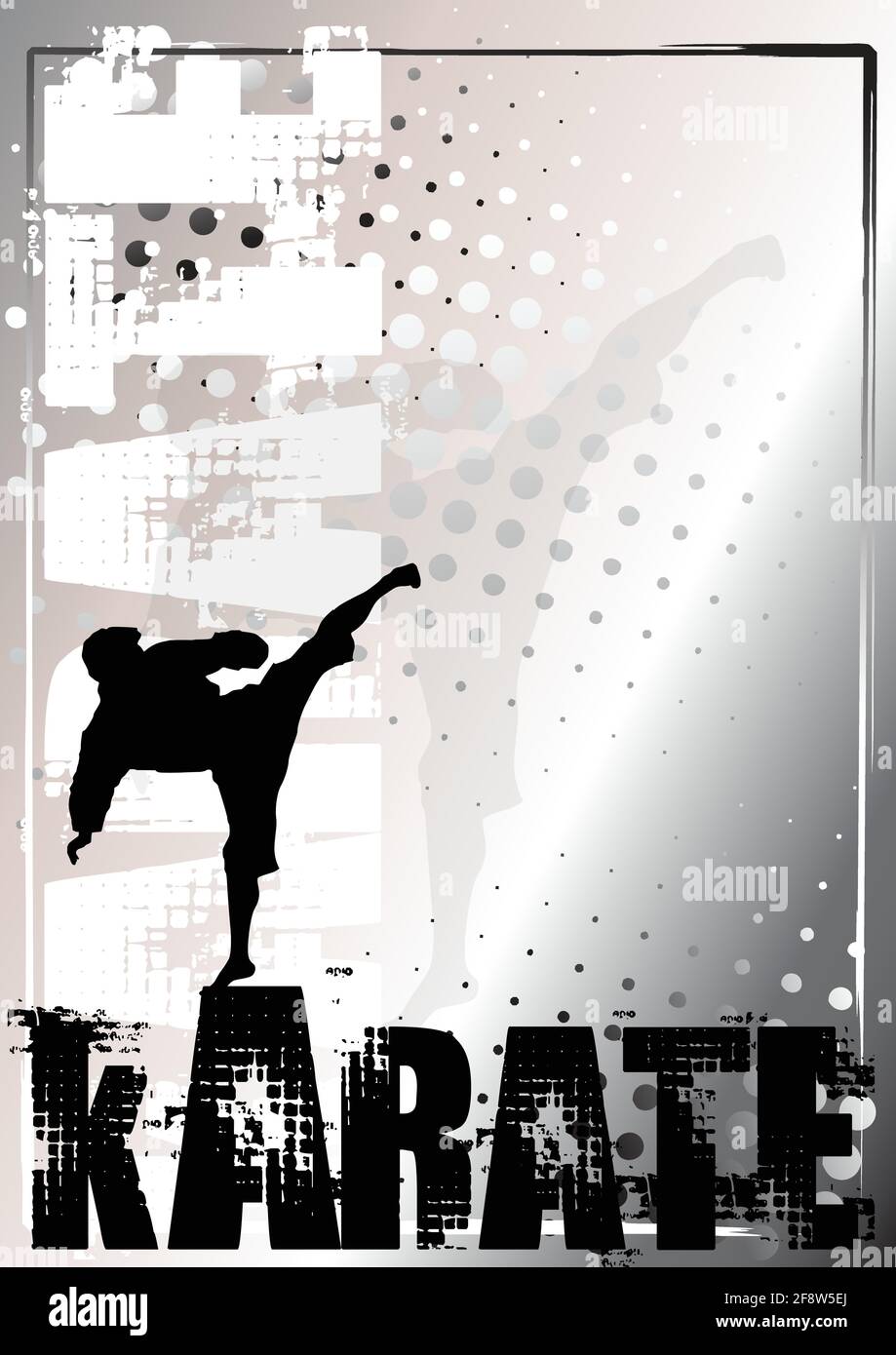 karate poster background Stock Vector Image & Art - Alamy