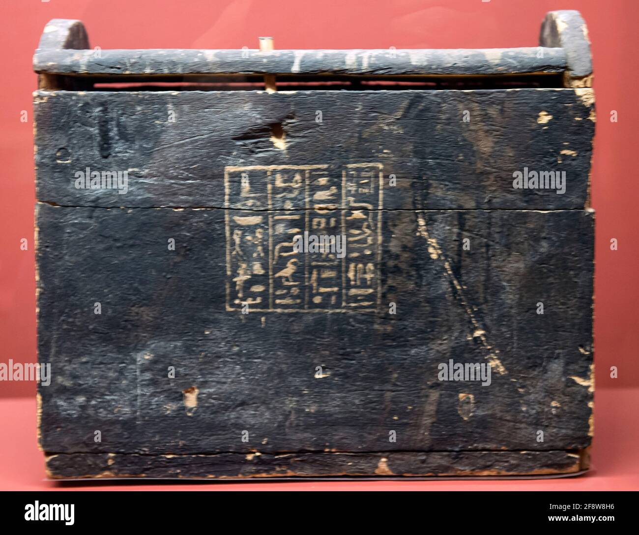 San Jose, California, USA. 14th Apr, 2021. Ushabti Storage Box of a Chantress is seen on display at the Rosicrucian Egyptian Museum. Established in 1928 as The Rosicrucian Egyptian Oriental Museum, the Museum - owned by the Rosicrucian Order, a philosophical and educational 501c3 public benefit organization - now houses more than 4,000 artifacts. It is the largest display of Egyptian artifacts in western North America. Credit: Brian Cahn/ZUMA Wire/Alamy Live News Stock Photo