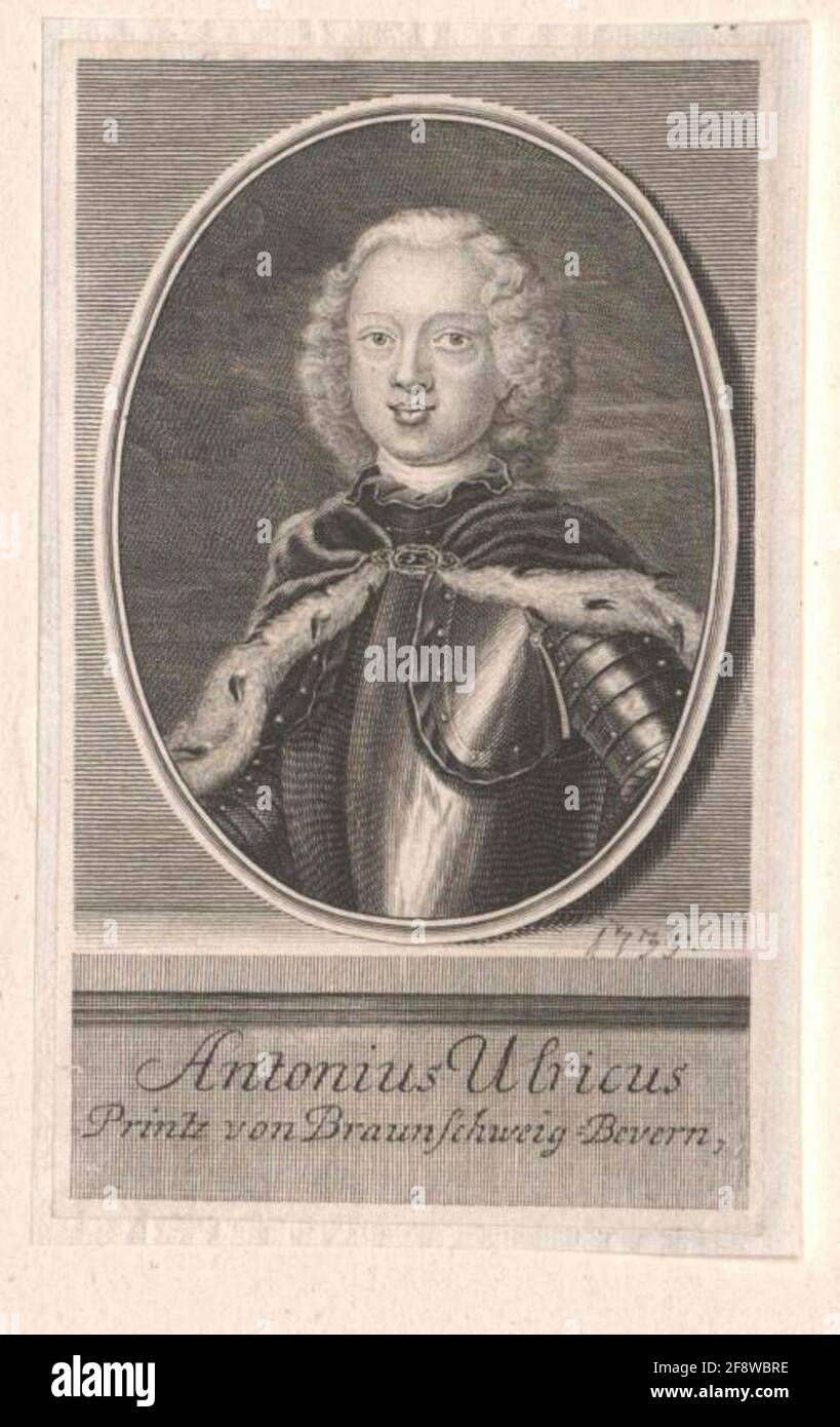 Anton Ulrich, Duke of BraunschweigWolfenbüttel Stock Photo Alamy
