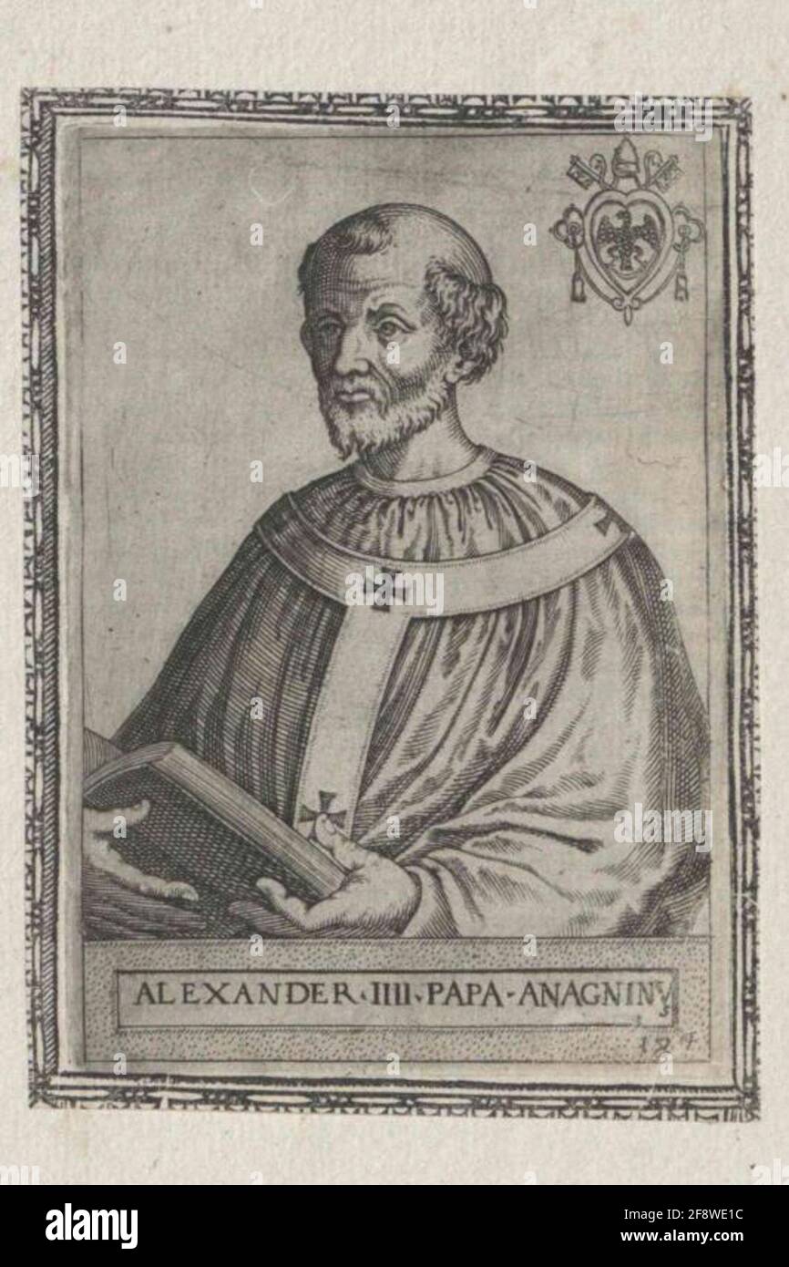 Alexander IV., papa Stock Photo - Alamy