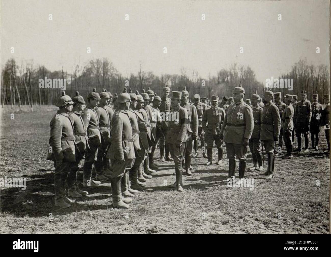 Emperor Karl I visits the army group Böhm-Ermoli in Busk Stock Photo ...