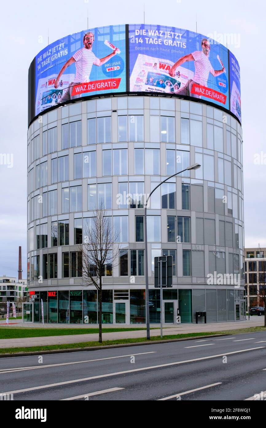 Company center of the Funke Media Group, Essen, Ruhr area, Stock Photo