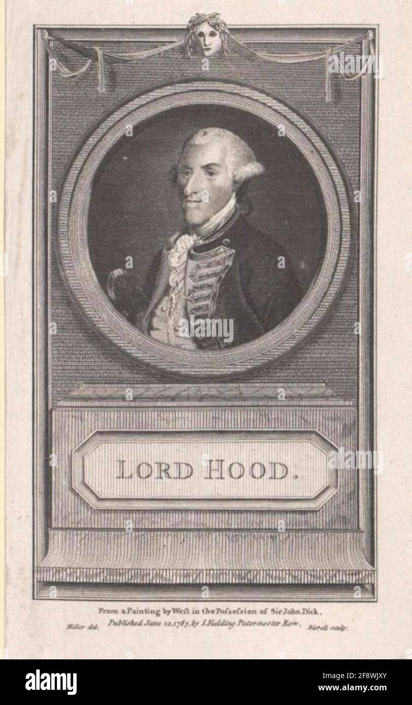 Hood, Samuel Viscount Stock Photo Alamy