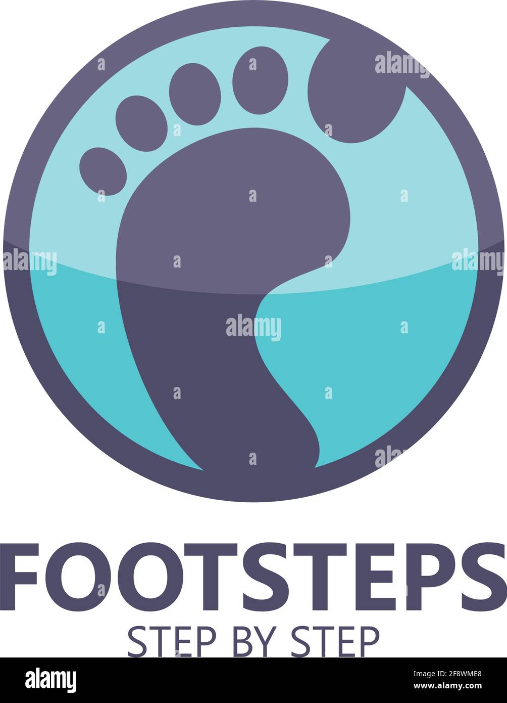 Boot Foot Step Logo Logo design footsteps vector Stock Vector Image & Art - Alamy