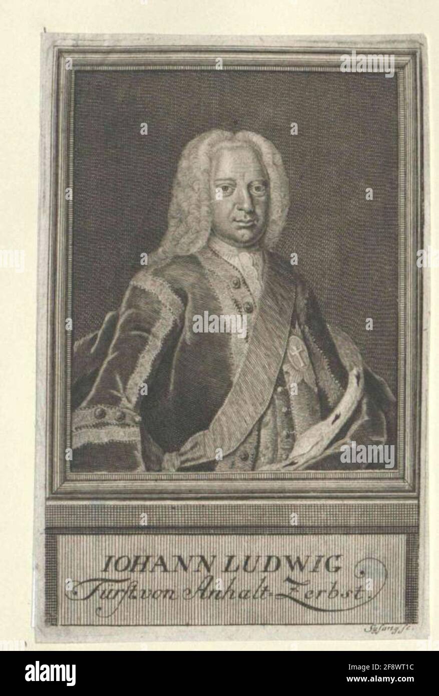 AnhaltZerbst, Johann Ludwig Prince of Stock Photo Alamy