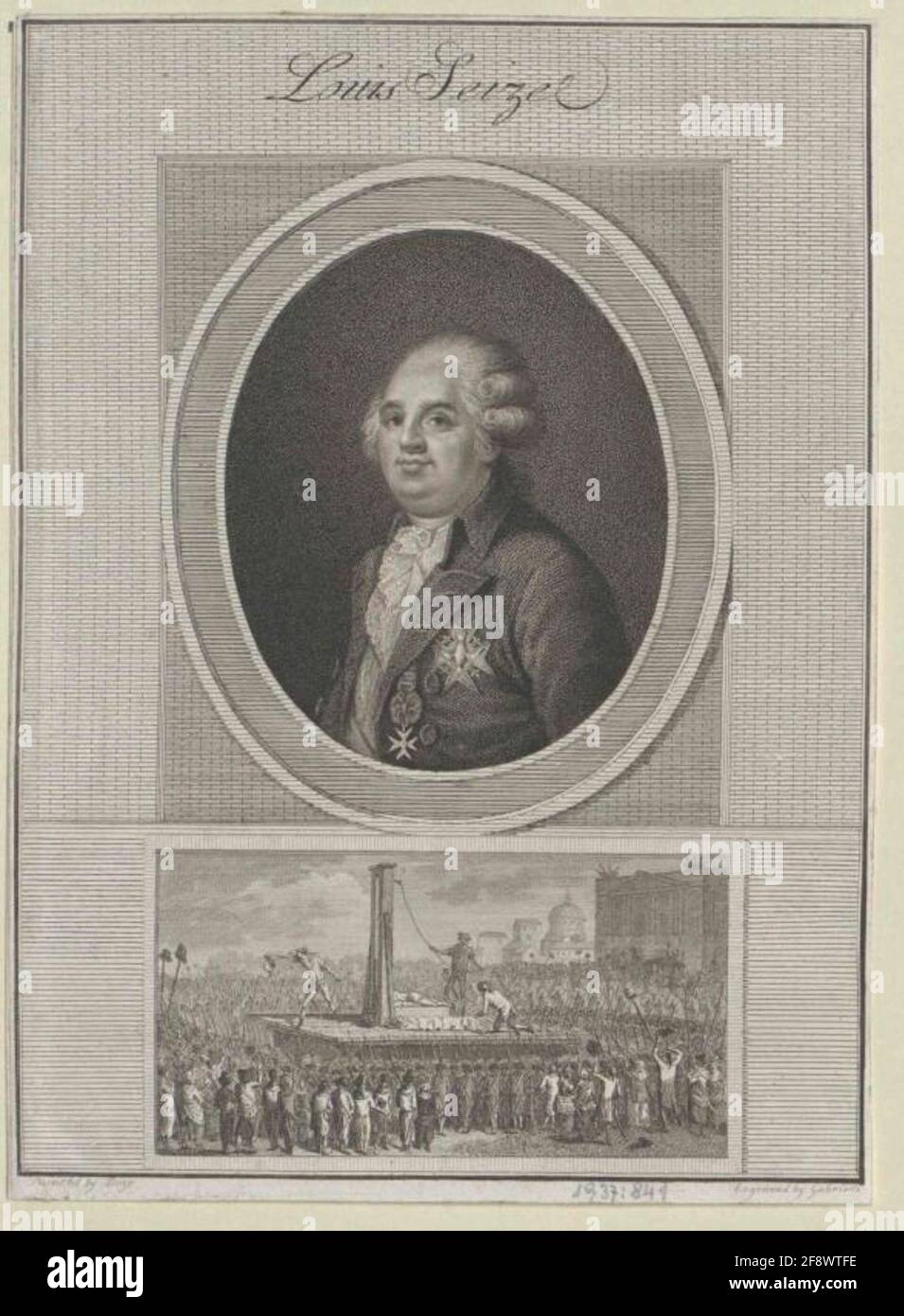 Ludwig XVI., King of France Eraser Gabrielli, Amedeodatting 1793/1817