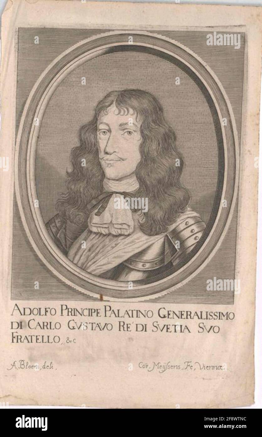 Adolf Johann I, Pfalzgraf of ZweibrückenKleeburg Stock Photo Alamy