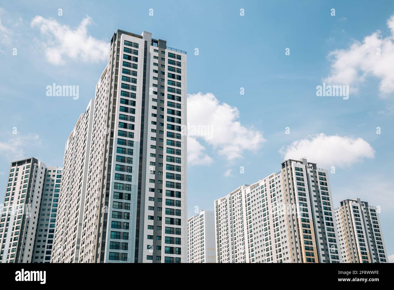 Modern apartment building exterior in Korea Stock Photo Alamy