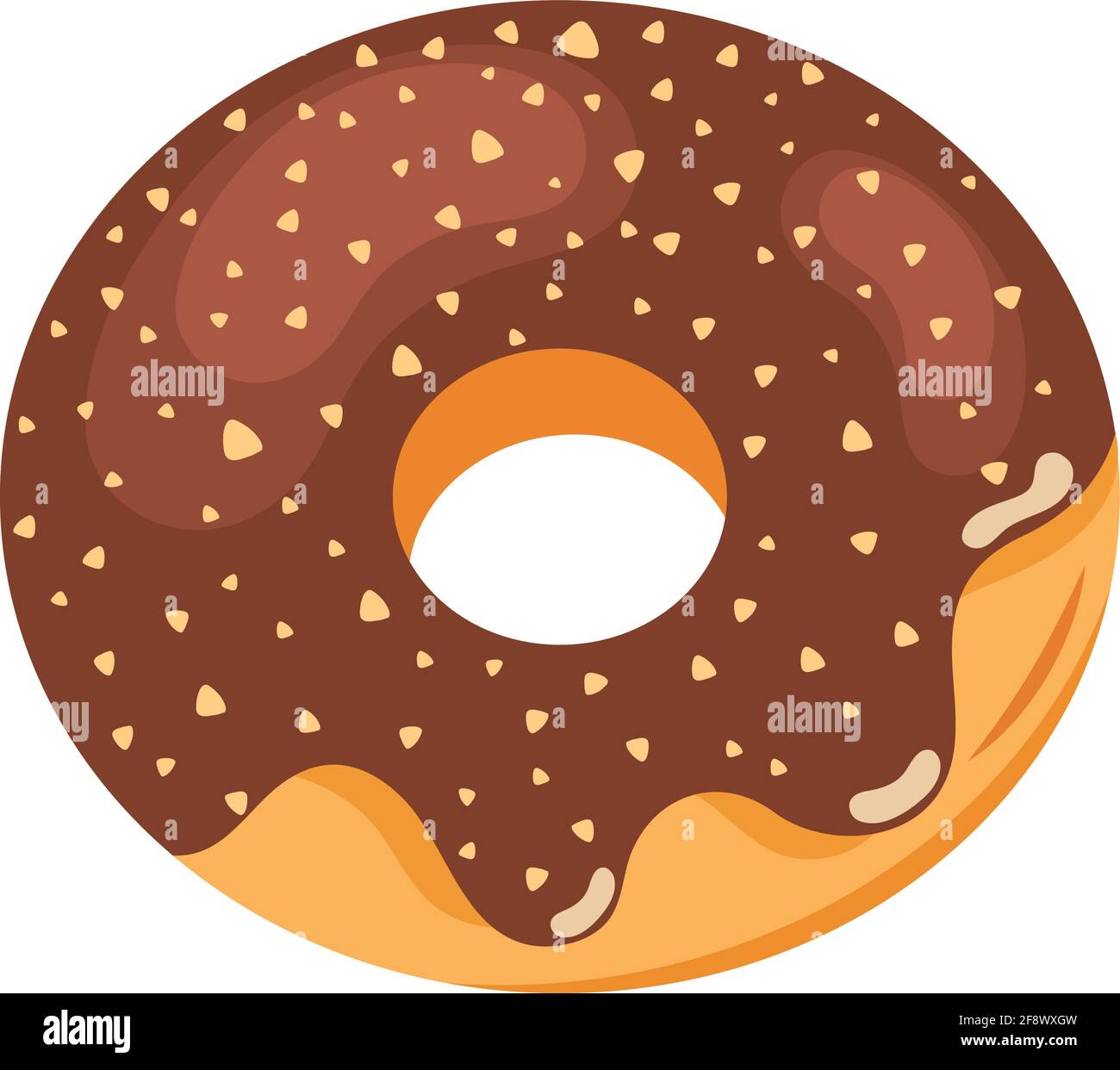 chocolate donut pastry product Stock Vector Image & Art - Alamy