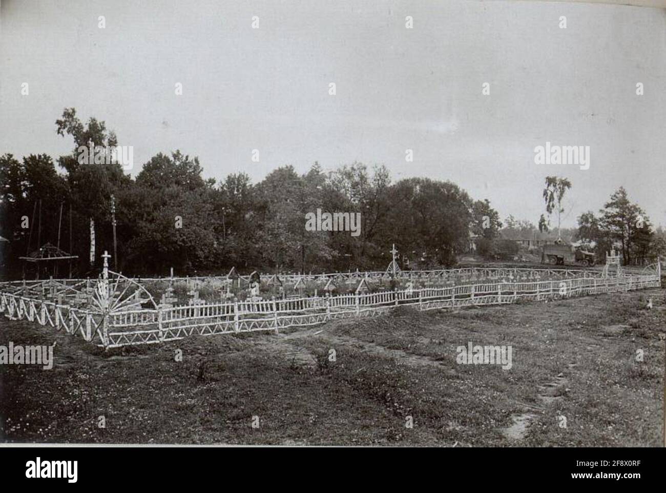 Heldenfriedhof in Ciezow. Stock Photo