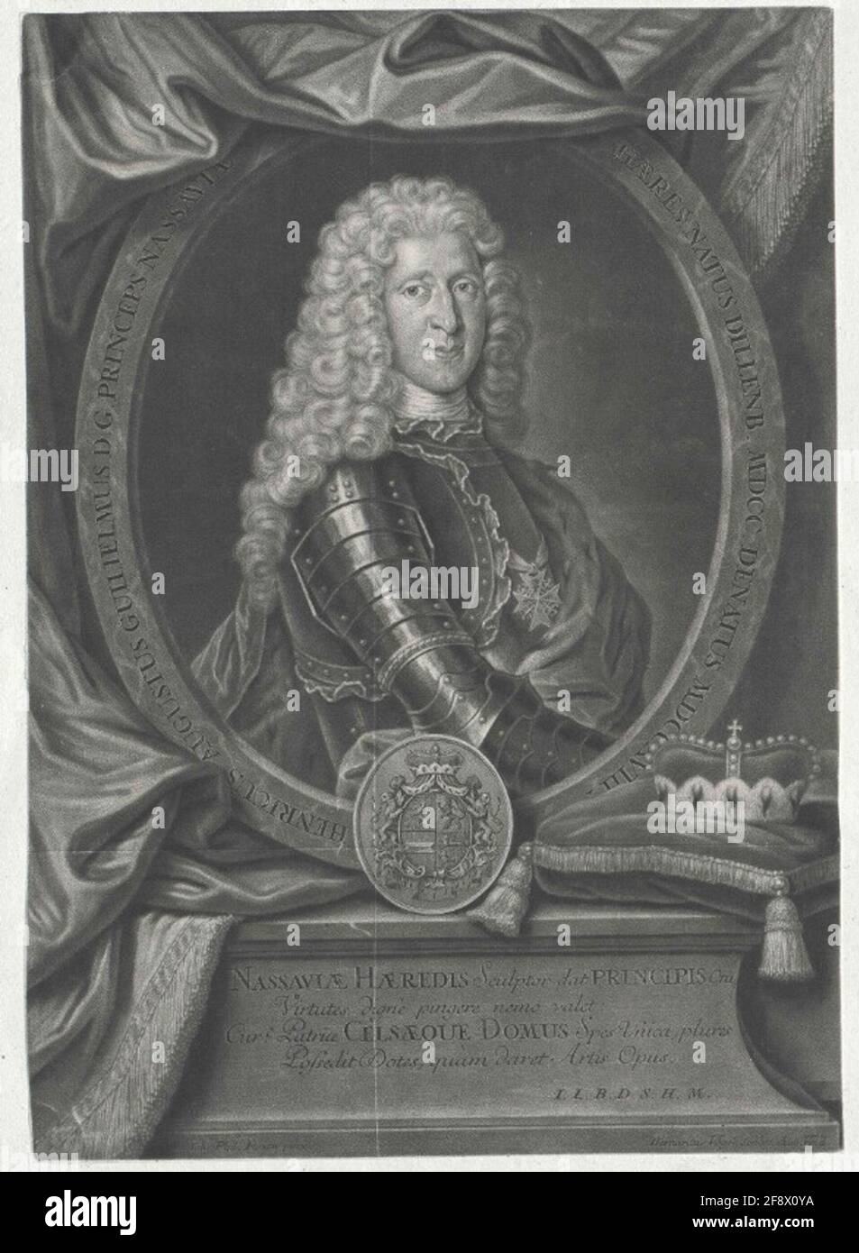 Heinrich august wilhelm erbprinz of nassau dillenburg stock photo alamy