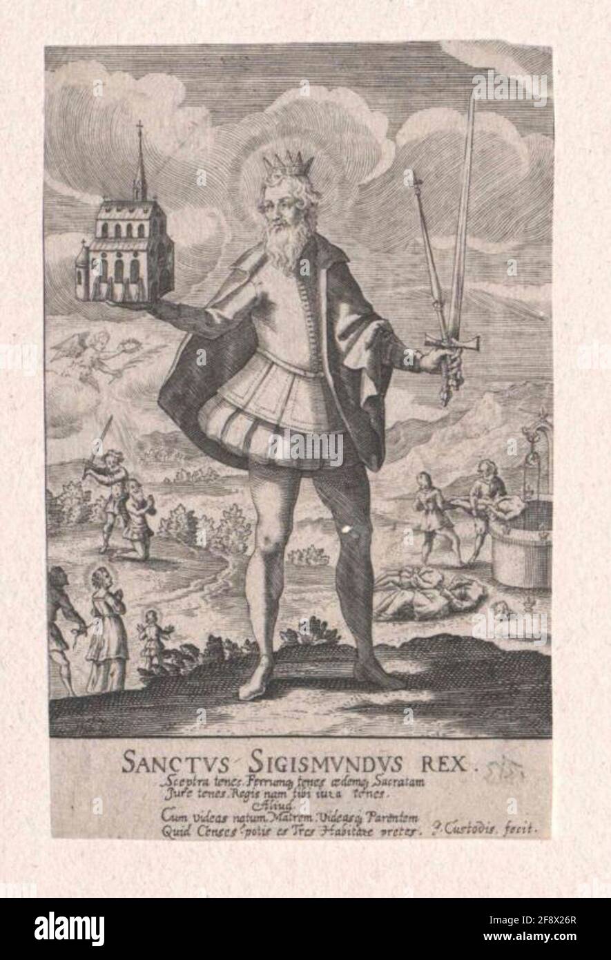Sigismund, King of Burgundy, Saint Stock Photo Alamy